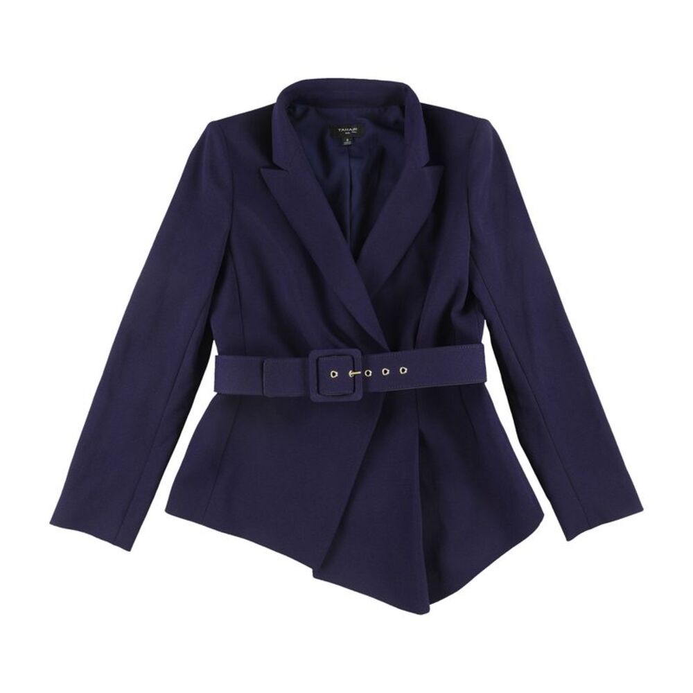 Tahari Womens Belted One Button Blazer Jacket, NWT